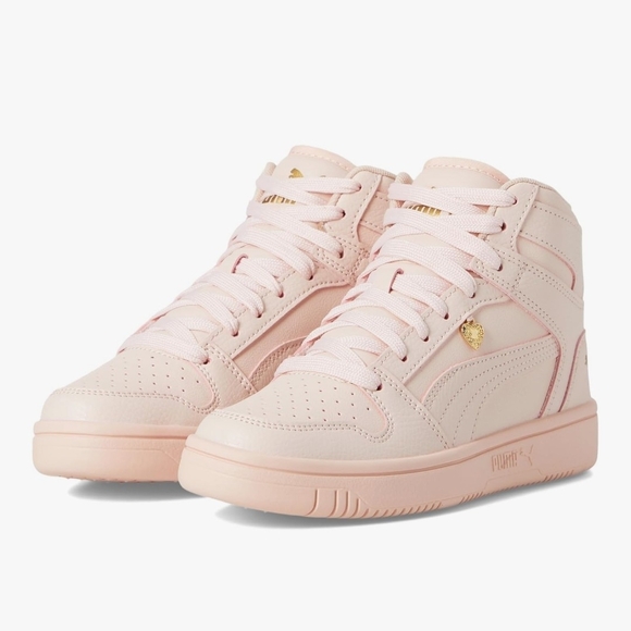 Puma Other - Girl's Fashion Sneakers Puma Rebound Layup Valentine JR Island Pink-goldSize 6.5